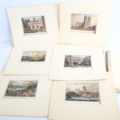 2143 - After Thomas Hosmer Shepherd (1793 - 1864), 65 hand coloured engravings of London, circa 1831/2