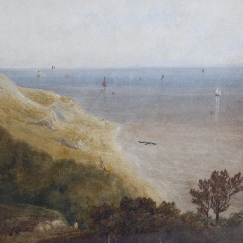 2149 - Anthony Copley Fielding, watercolour, Fairlight, 19cm x 30cm, framed