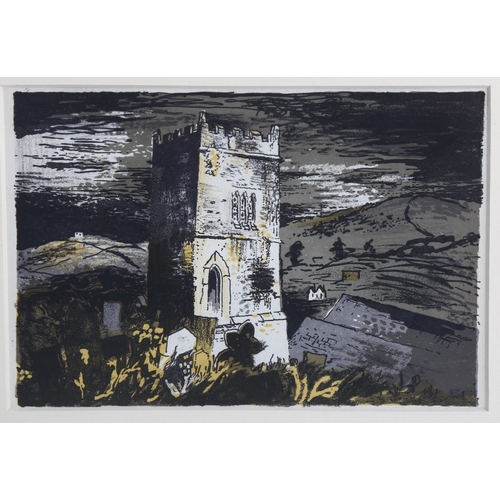 2173 - John Piper (1903-1992), original lithograph in colours on paper, Talland Church, Cornwall, from Engl... 