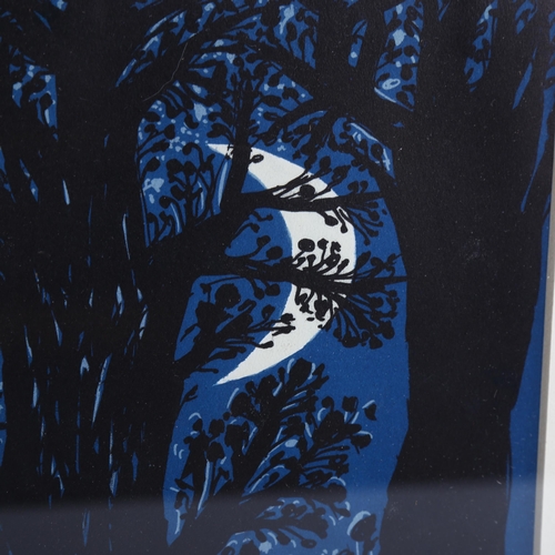 2175 - John Craxton (1922-2009), original lithograph on paper, Moon in Trees, from The Poet’s Eye, 20cm x 1... 