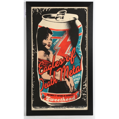 2187 - Chris Hopewell (XX-XX1), limited edition screenprint on paper, Eagles of Death Metal concert poster,... 