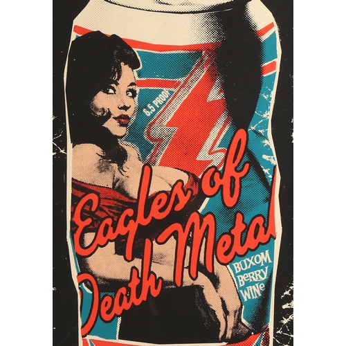 2187 - Chris Hopewell (XX-XX1), limited edition screenprint on paper, Eagles of Death Metal concert poster,... 