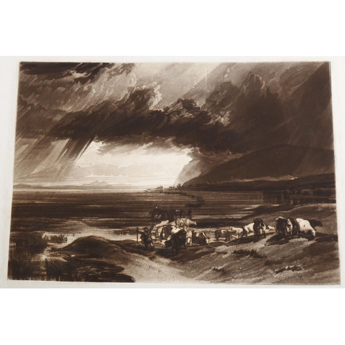 2189 - After J M W Turner (Liber Studiorum), Solway Moss, engraved by T Lupton trial proof, pub Colnaghi 18... 