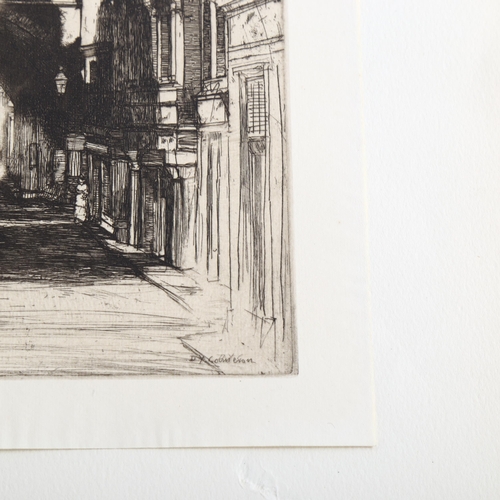 2195 - D Y Cameron, etching, Amboise, published by The Studio, image 26cm x 16cm, unframed