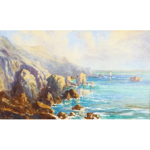 2209 - Clifford Blampied (1875 - 1962), watercolour, Sark coastline, signed, 17cm x 29cm, framed