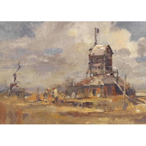 2231 - Malcolm Rogers, oil on board, Old Mill Heathfield, signed and dated '81, 24cm x 34cm, framed