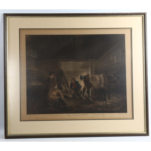 2248 - 3 x 19th century hand coloured engravings, framed (3)