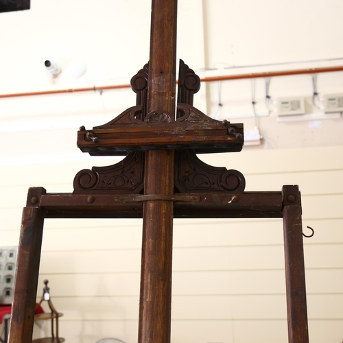 2269 - A large assemblage artist easel made from antique furniture, height approx 360cm