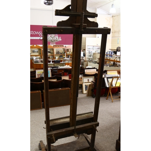 2269 - A large assemblage artist easel made from antique furniture, height approx 360cm