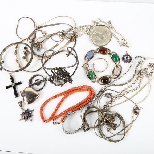 363 - Various jewellery, including silver, coral etc