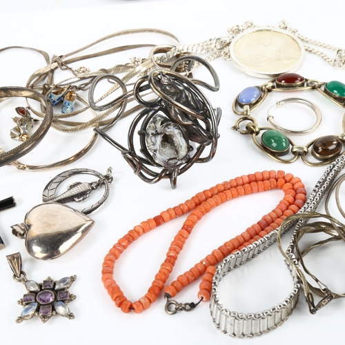 363 - Various jewellery, including silver, coral etc