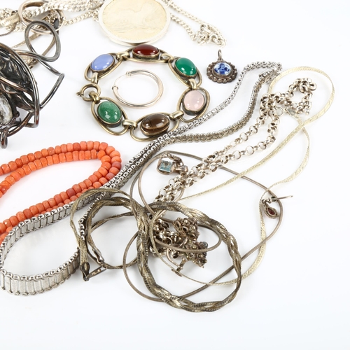 363 - Various jewellery, including silver, coral etc