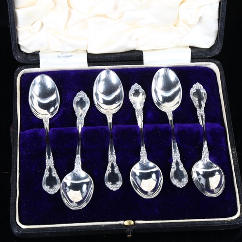 455 - A set of 5 American sterling silver teaspoons, import hallmarks Birmingham 1909, length 10.5cm, 2.9o... 