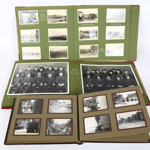 64 - 3 interesting Second World War Period photograph albums, containing Allied troop parades through Ber... 
