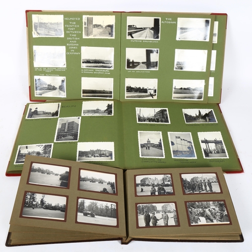 64 - 3 interesting Second World War Period photograph albums, containing Allied troop parades through Ber... 