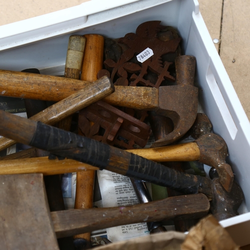 85 - Various Vintage tools, including mallets and hammers