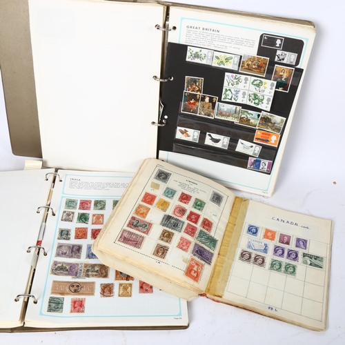 96 - 3 postage stamp albums, including Stanley Gibbons Worldex