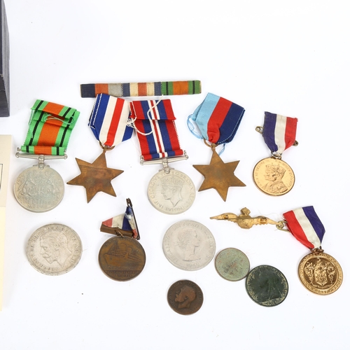 153 - A group of Second World War campaign and service medals, comprising 1939 - 45 Star, France and Germa... 