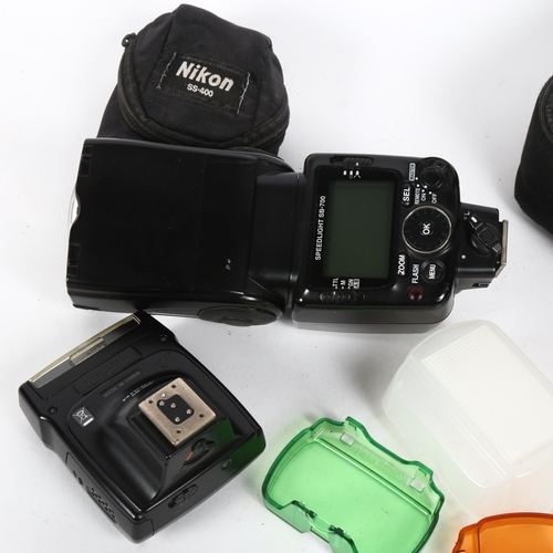 180 - Nikon Speedlight SB-700 camera flash, and Nikon SB-400 flash (2)