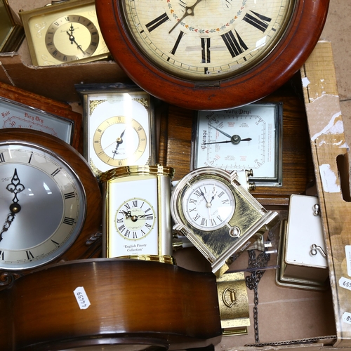 240 - Various clocks and barometers