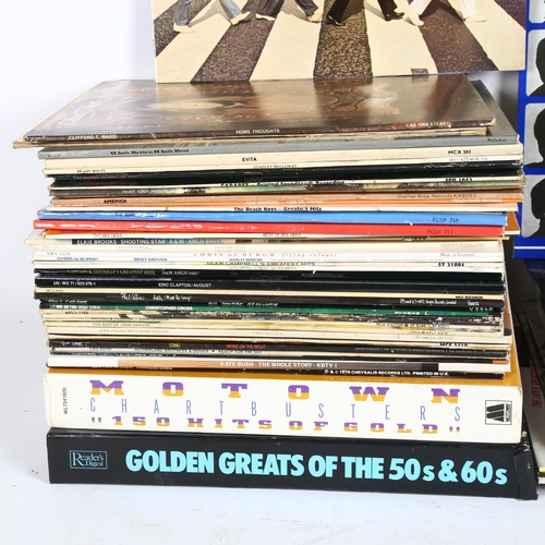 255 - Various vinyl LPs and records, including Blondie, Sting, Kate Bush, The Beatles etc