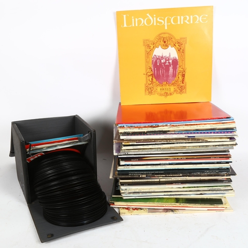 256 - Various vinyl LPs and records, including Fleetwood Mac, Dire Straits, The Police etc