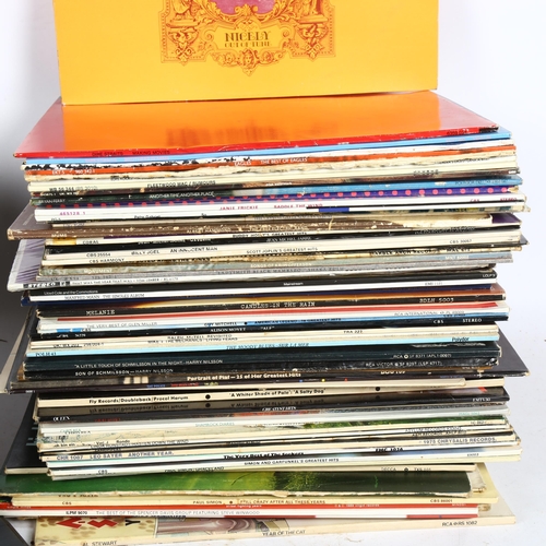 256 - Various vinyl LPs and records, including Fleetwood Mac, Dire Straits, The Police etc