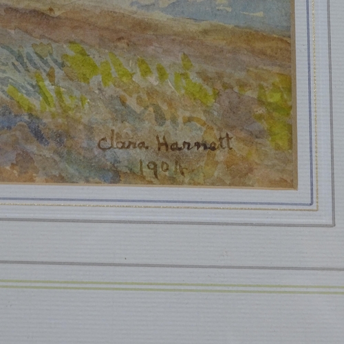 1902 - Clara Hannett, watercolour, landscape, 1994, 36cm x 50cm, framed