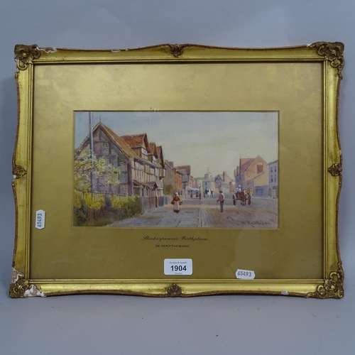 1904 - W Matthison, watercolour, 