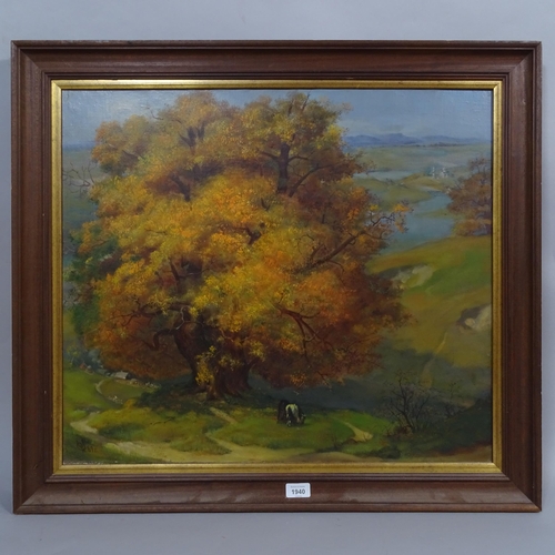 1940 - Stanislav Gannoutin (born 1953), oil on canvas, the autumn near Mogilev, 1989, signed and inscribed ... 