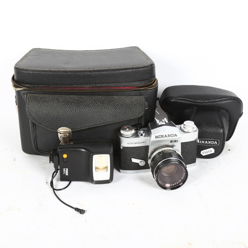 275 - Miranda EE 35mm film camera and accessories, cased