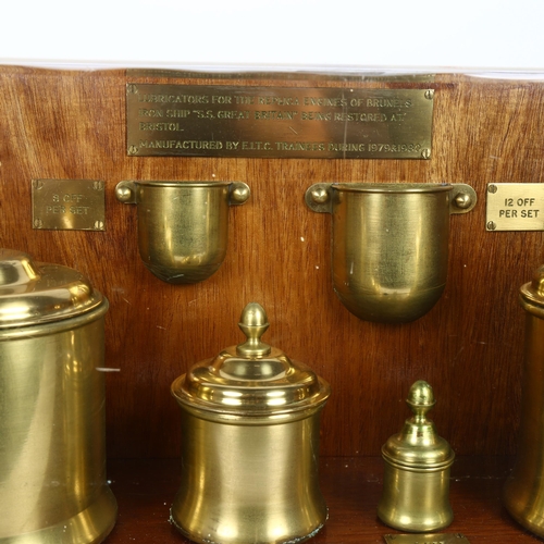 311 - A set of lubricators for the replica engines of Brunel's iron ship 