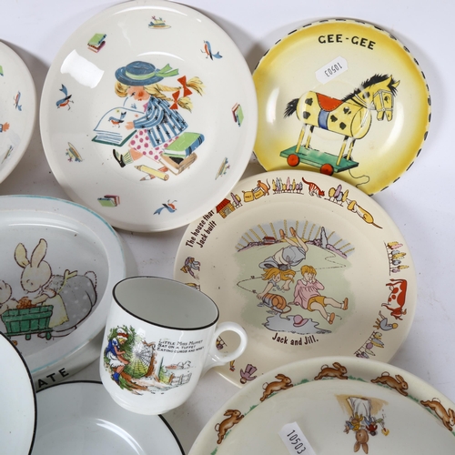 350 - Various nursery ware ceramics, including Royal Doulton, Shelley, Poole etc