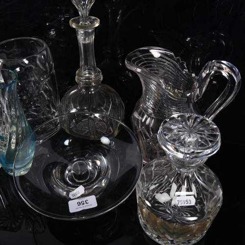 356 - Various glassware, including Dartington Crystal bowl, Mikimoto cultured pearl photo frame, Dartingto... 