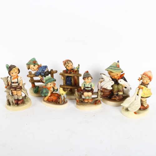 357 - 7 Goebels Hummel figures, largest height 9.5cm