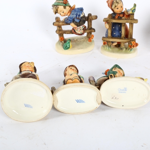 357 - 7 Goebels Hummel figures, largest height 9.5cm