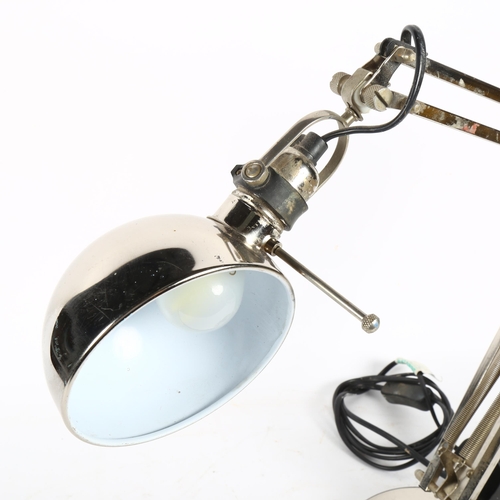 379 - A black chrome anglepoise desk lamp, height 40cm