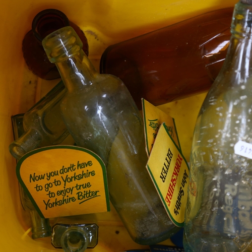 391 - A group of glass bottles, including R B Allwork & Son of Battle