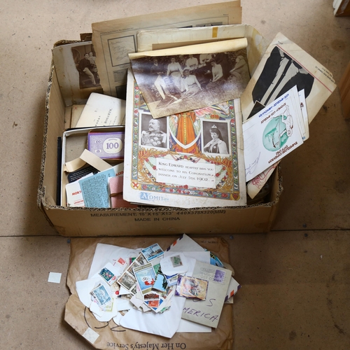 394 - Postage stamps, Vintage games, photographs etc