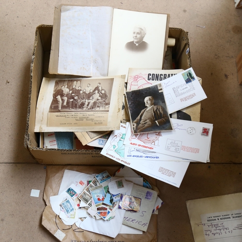 394 - Postage stamps, Vintage games, photographs etc