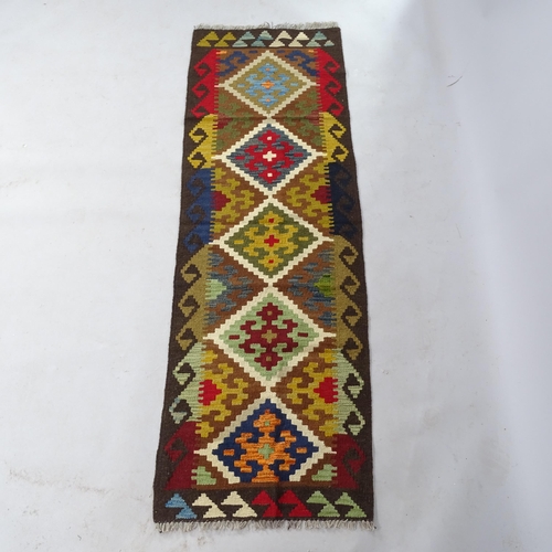 2355 - A Maimana Kilim runner, 194cm x 64cm