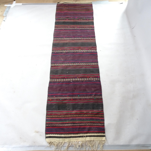 2371 - A Tunisian Kilim runner, 275cm x 72cm