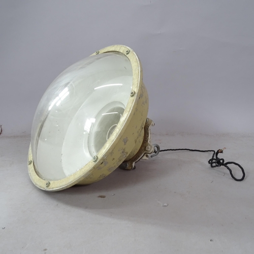 2382 - A Vintage industrial style ceiling light, with label for Veritys (Maxlume) Ltd, 44cm