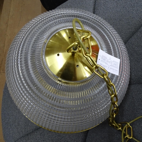 2385 - A Parisian globe ceiling light, by Pure White Lines, D50cm