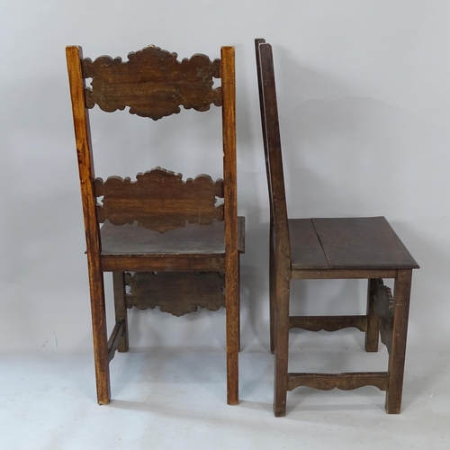 2279 - A set of 4 Antique Renaissance style mahogany dining chairs