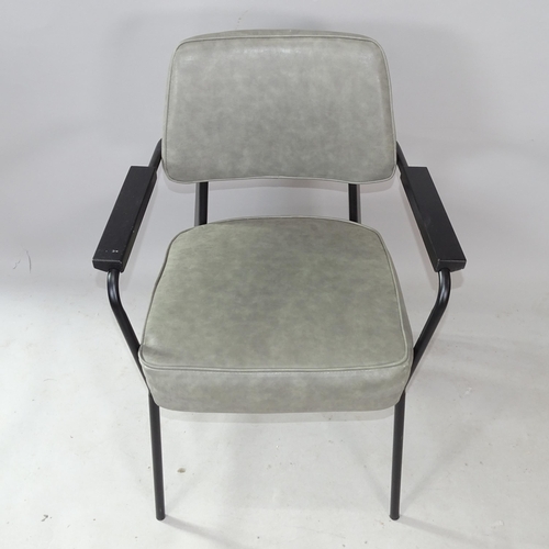 2282 - A mid-century style industrial design armchair