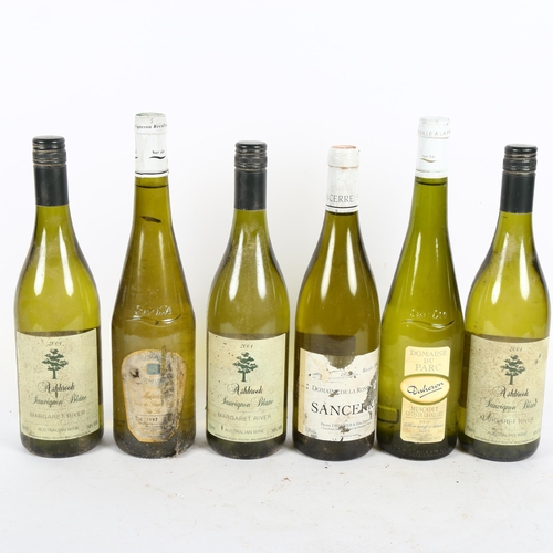 408 - 12 bottles of white wine, 6 x 1998 Chardonnay- Domaine du Parc, 3 2004 Ashbrook Sauvignon Blanc, 1 2... 