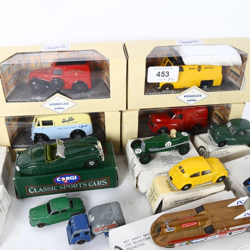 453 - A group of Corgi and Lesney diecast vehicles, including several advertising vans, including Wall's I... 