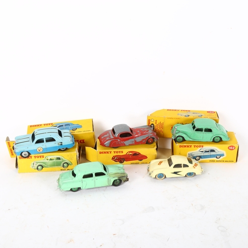 465 - A group of 5 boxed Dinky toys, including Porsche 356A Coupe