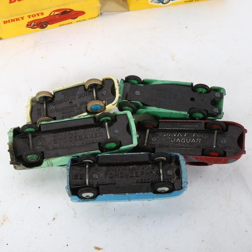 465 - A group of 5 boxed Dinky toys, including Porsche 356A Coupe